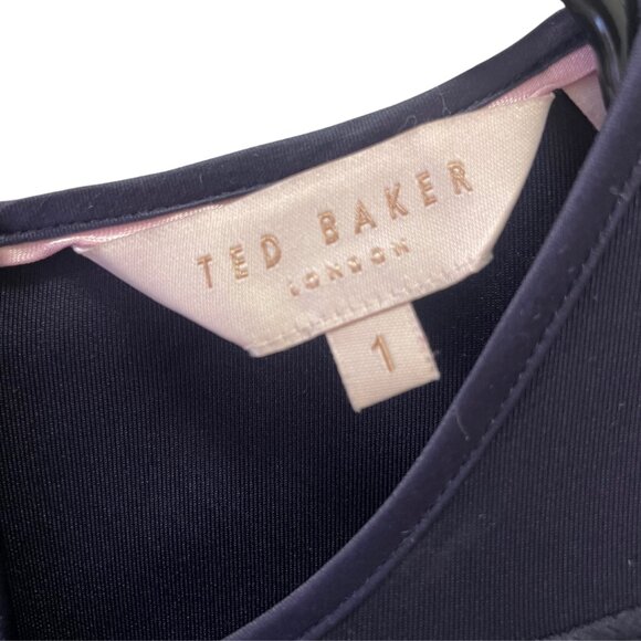 Ted Baker London Deep Navy Cheskka Skater Dress size 1 (4) NWT - Picture 4 of 4